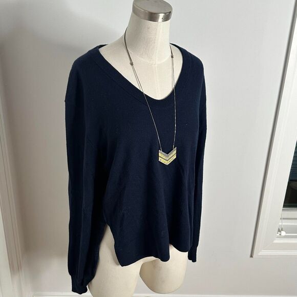 T by Alexander Wang Deep Blue Sweater - Picture 2 of 7